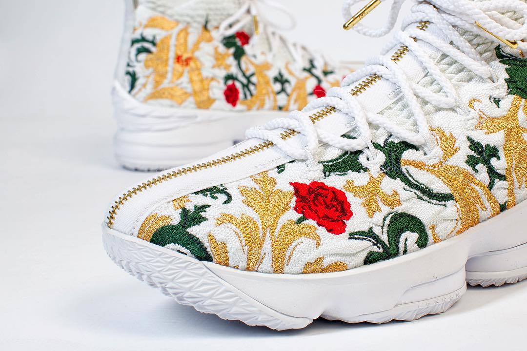 A detailed look at LeBron's Floral 15 
