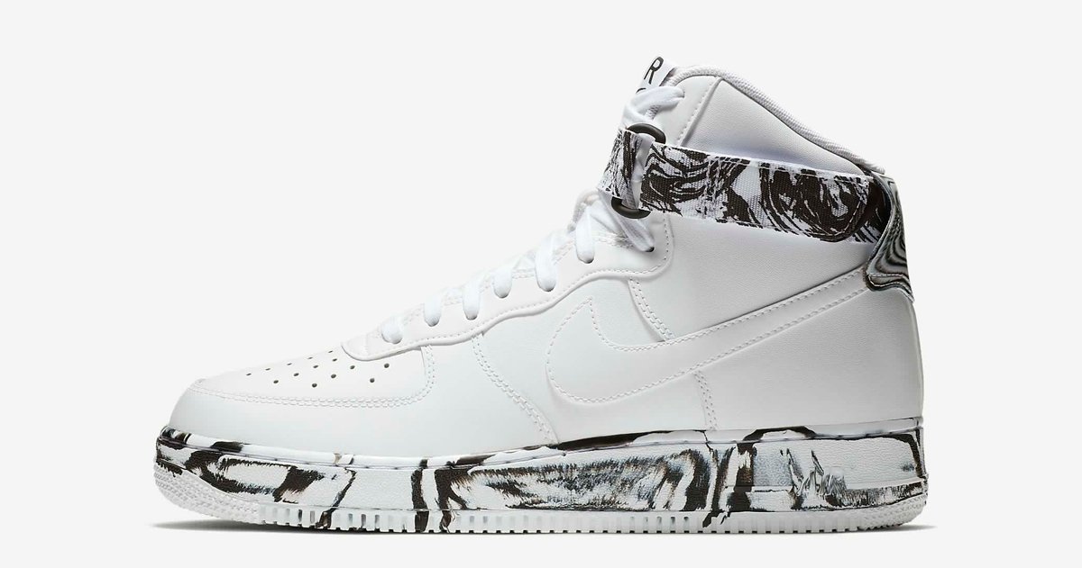 black and white air force 1 lv8 high top