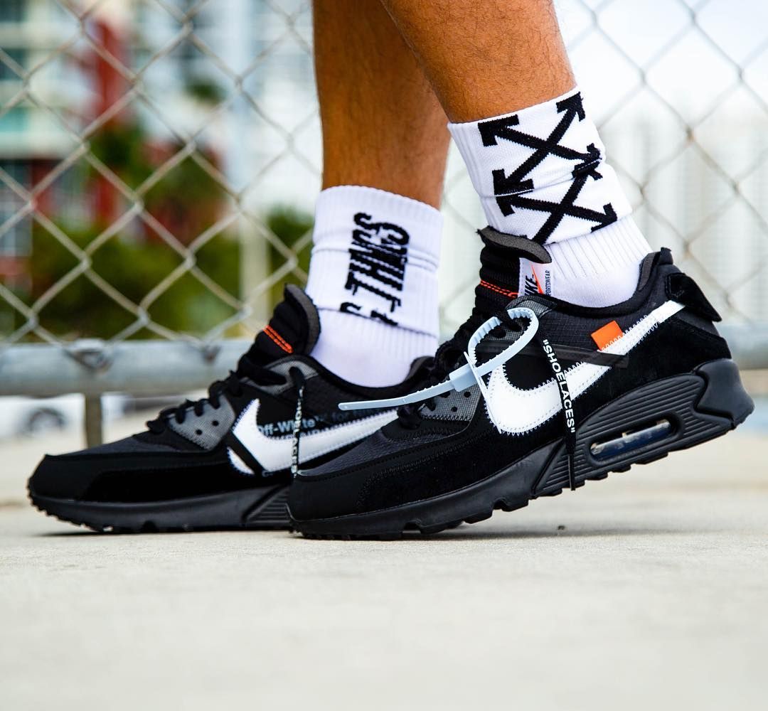 nike air max 90 off white black release date