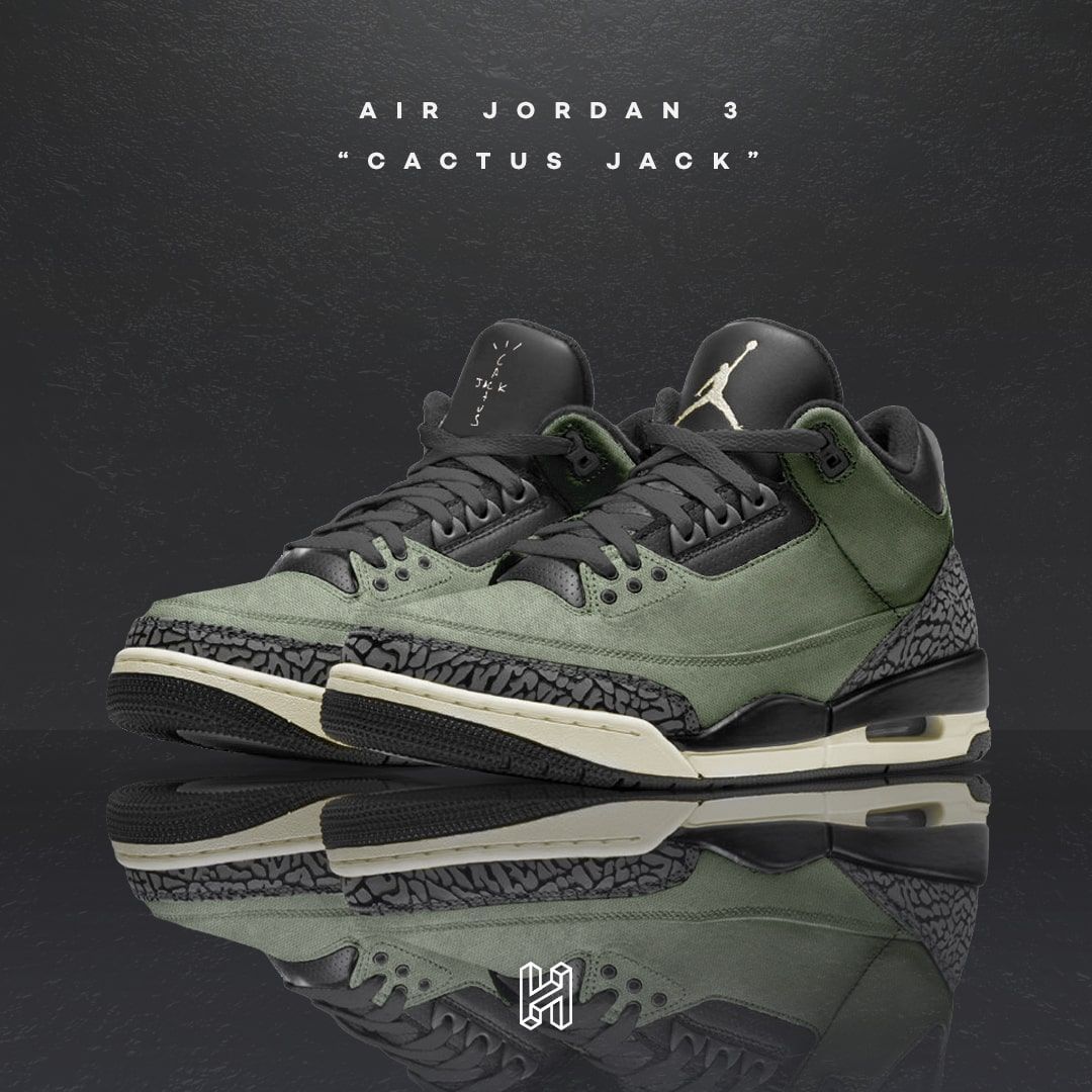 Concept Lab // Air Jordan 3 “Cactus Jack” - HOUSE OF HEAT | Sneaker News,  Release Dates and Features