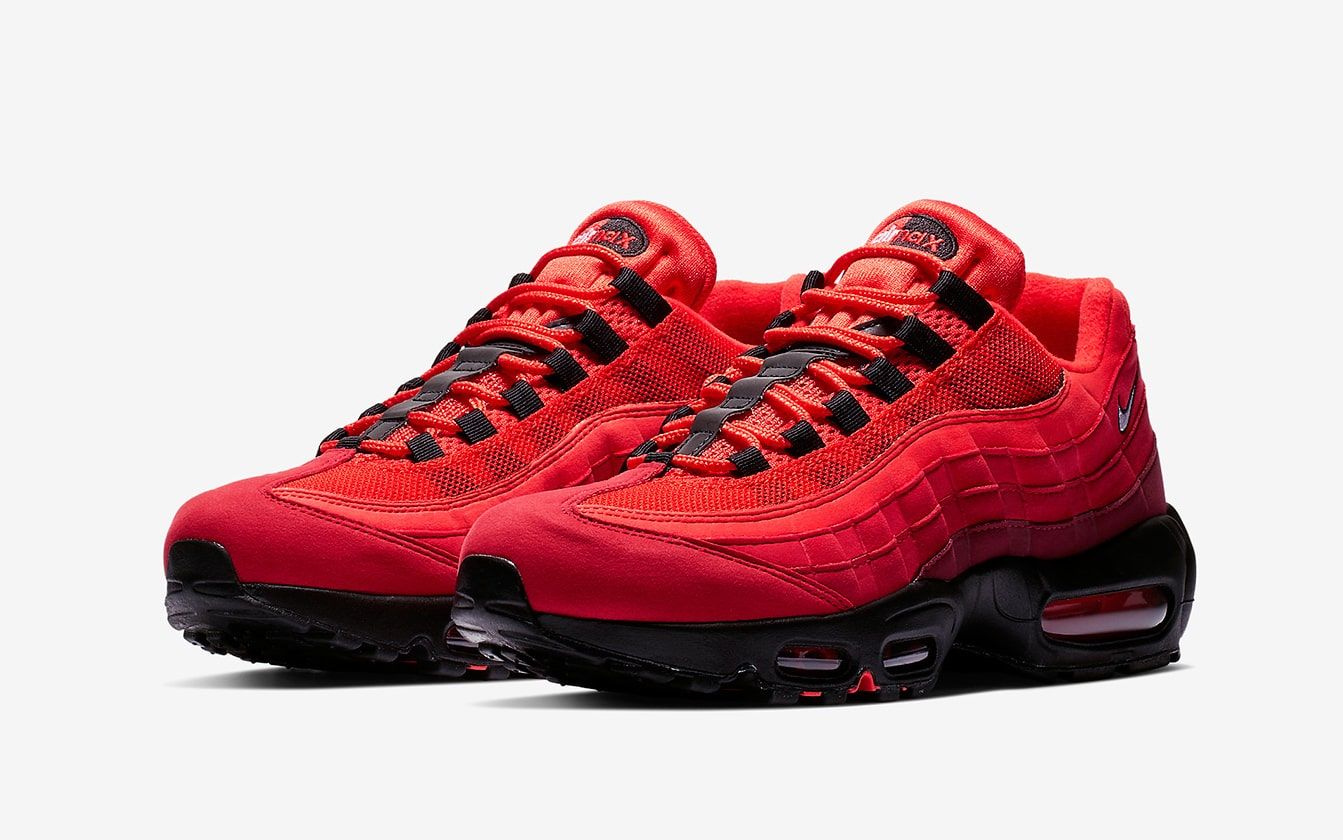 red and black nike air max 95