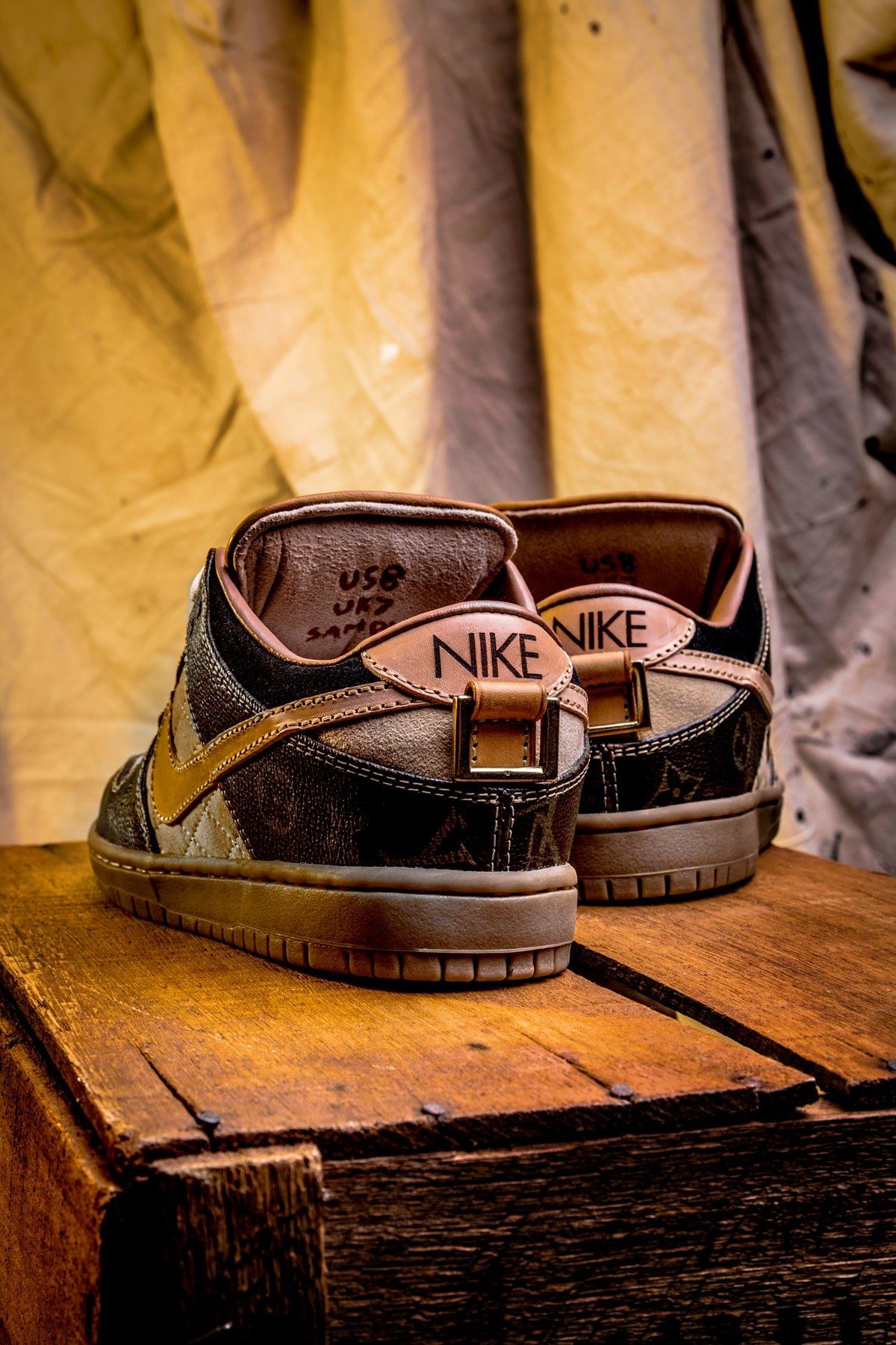 BespokeIND Drop a Luxurious Louis Vuitton x Nike SB Dunk Low - HOUSE OF HEAT | Sneaker News ...