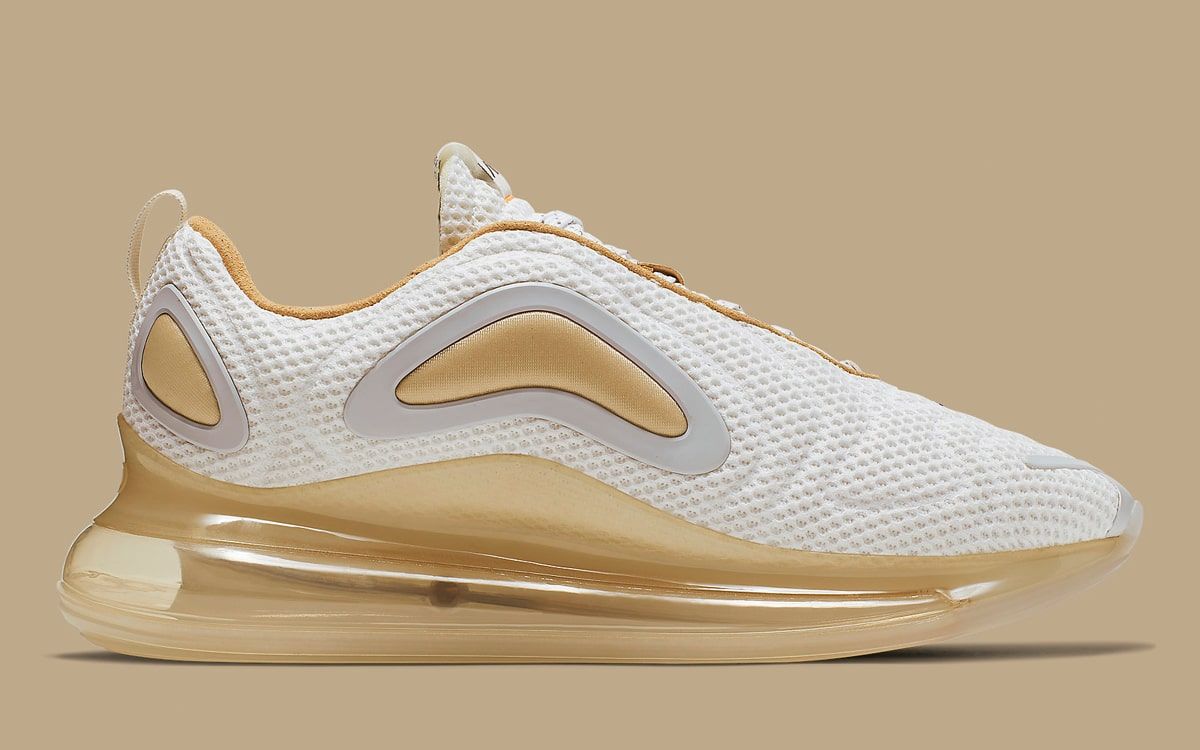 nike air max 720 gold and white