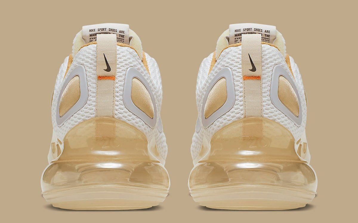 nike air max 720 gold and white