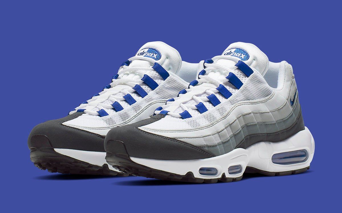 blue white and gray air max 95