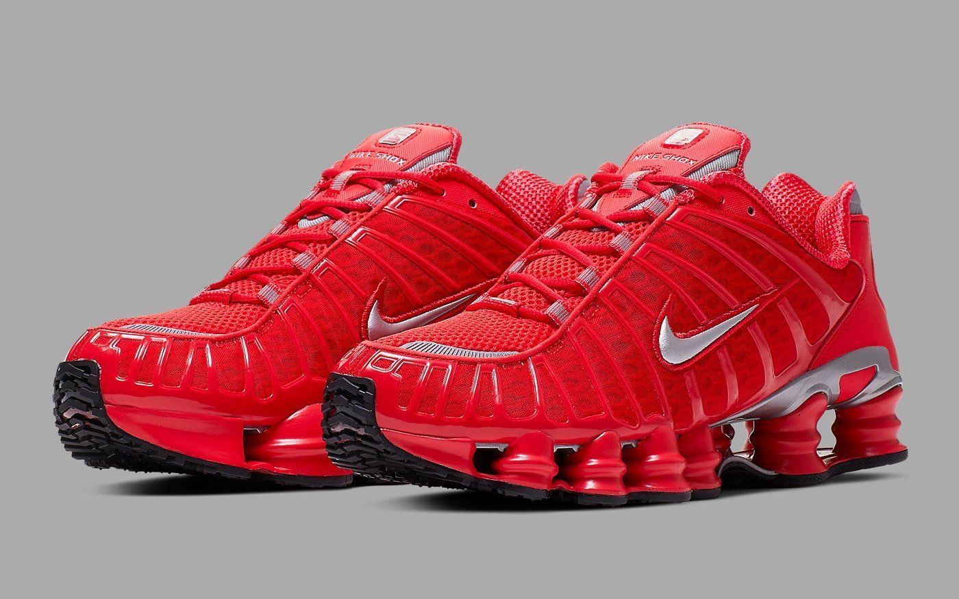 nike shox tl red and black