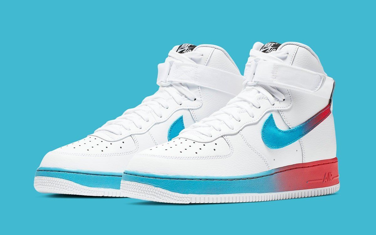 air forces with blue and red swoosh