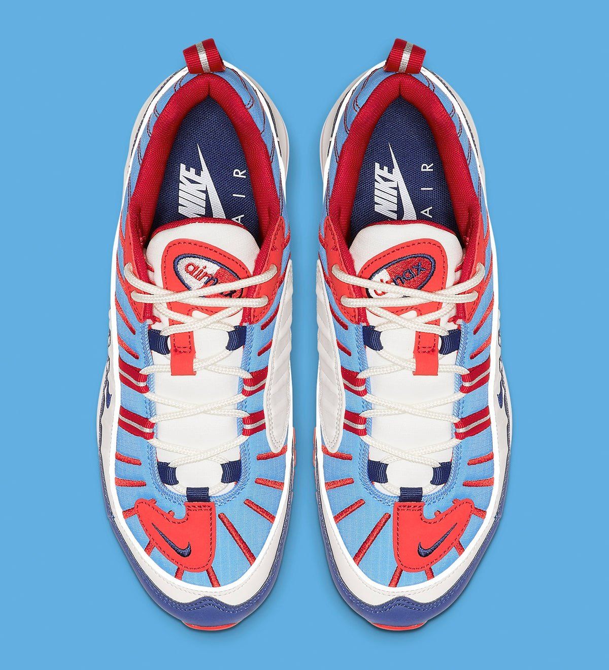 nike air max 98 red and blue