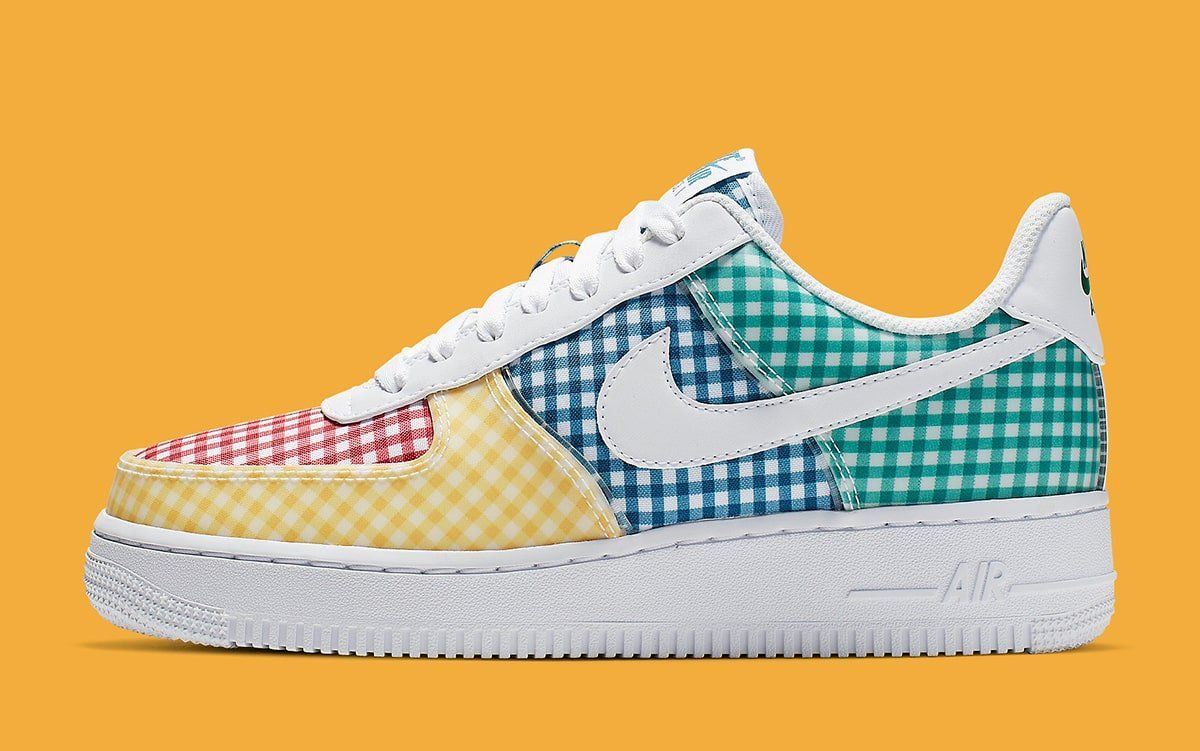 gingham pack air force 1