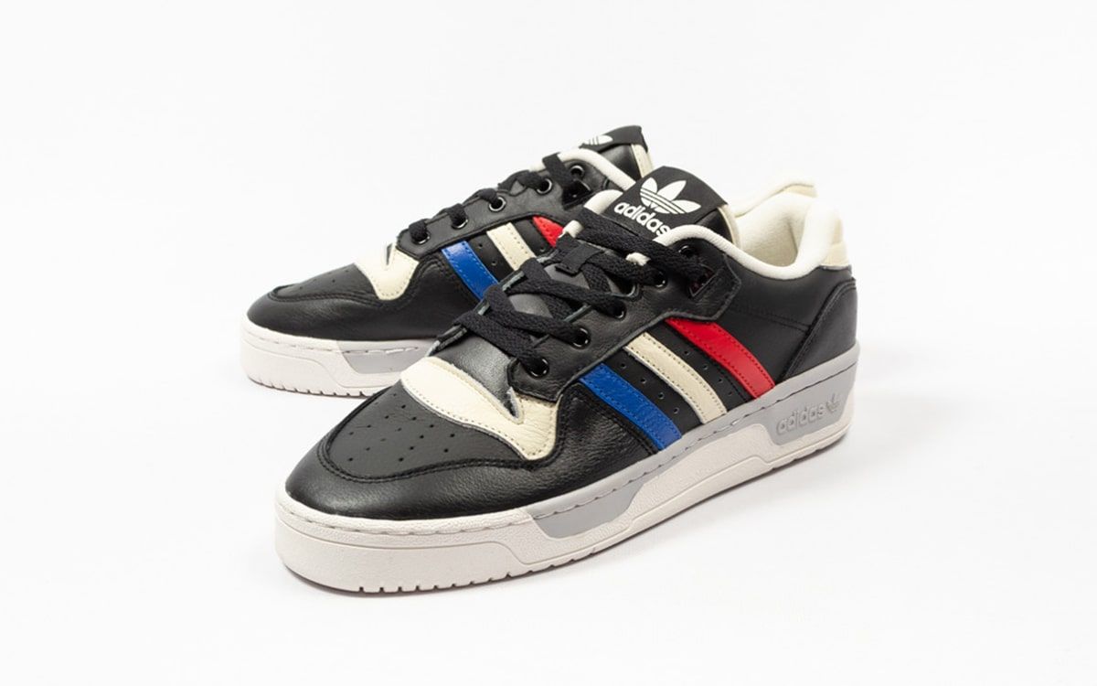 black red white and blue adidas
