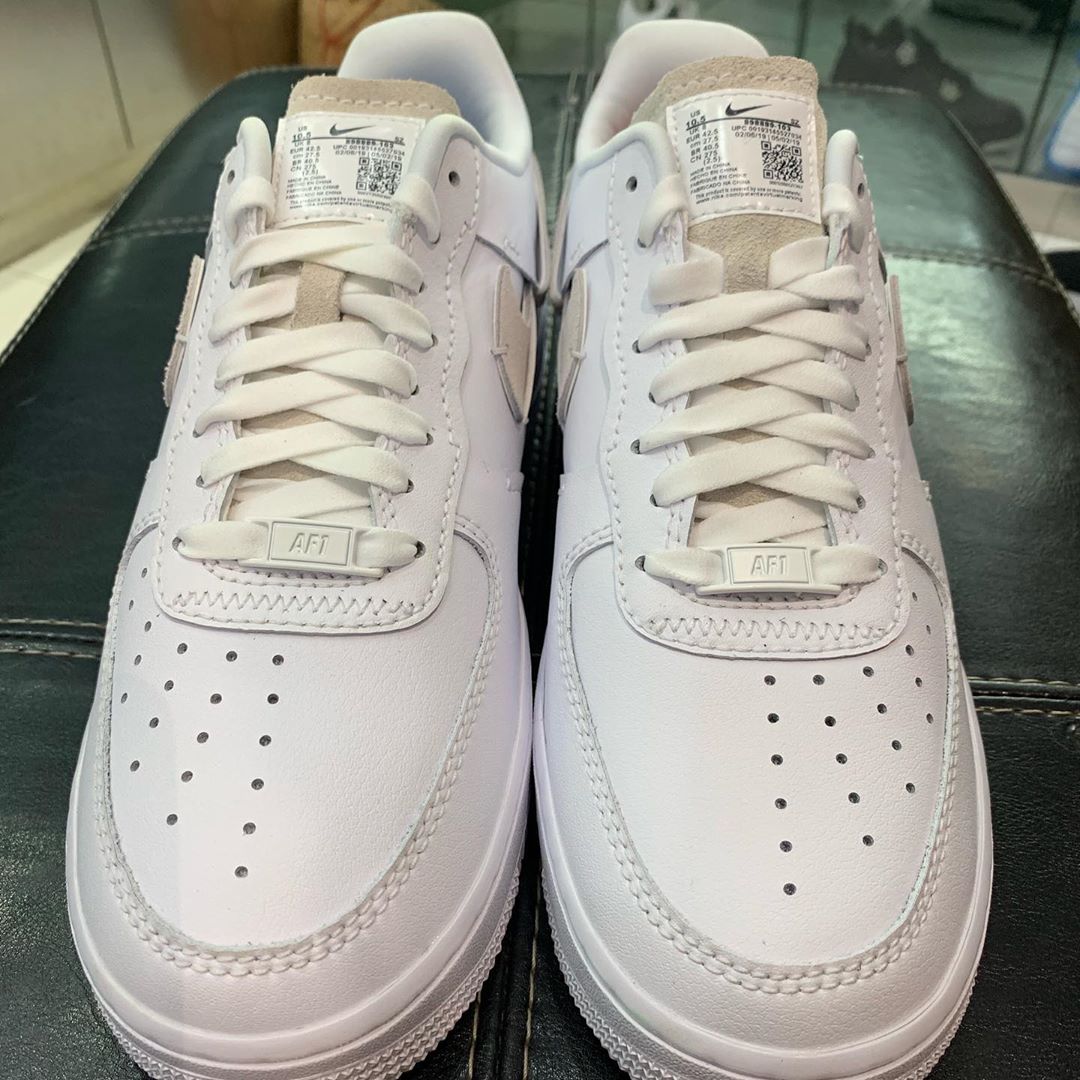 air force 1 inside out white