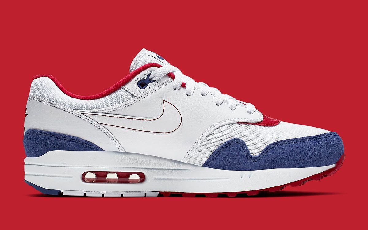 air max one red white blue
