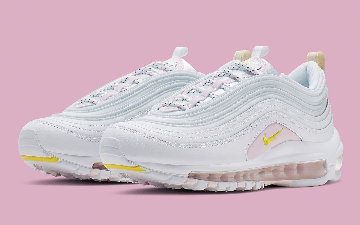 nike 97s pink and white