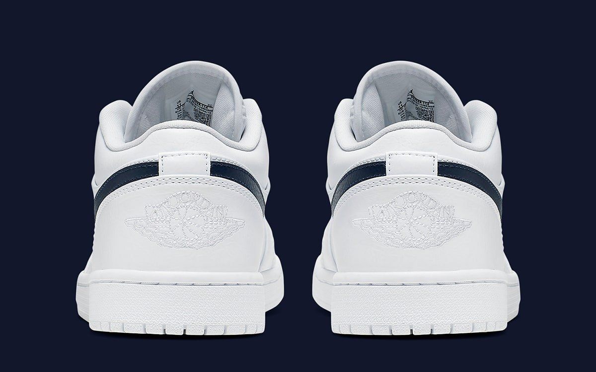 Navy Swooshes Are Next Up For The Air Jordan 1 Low House Of Heat