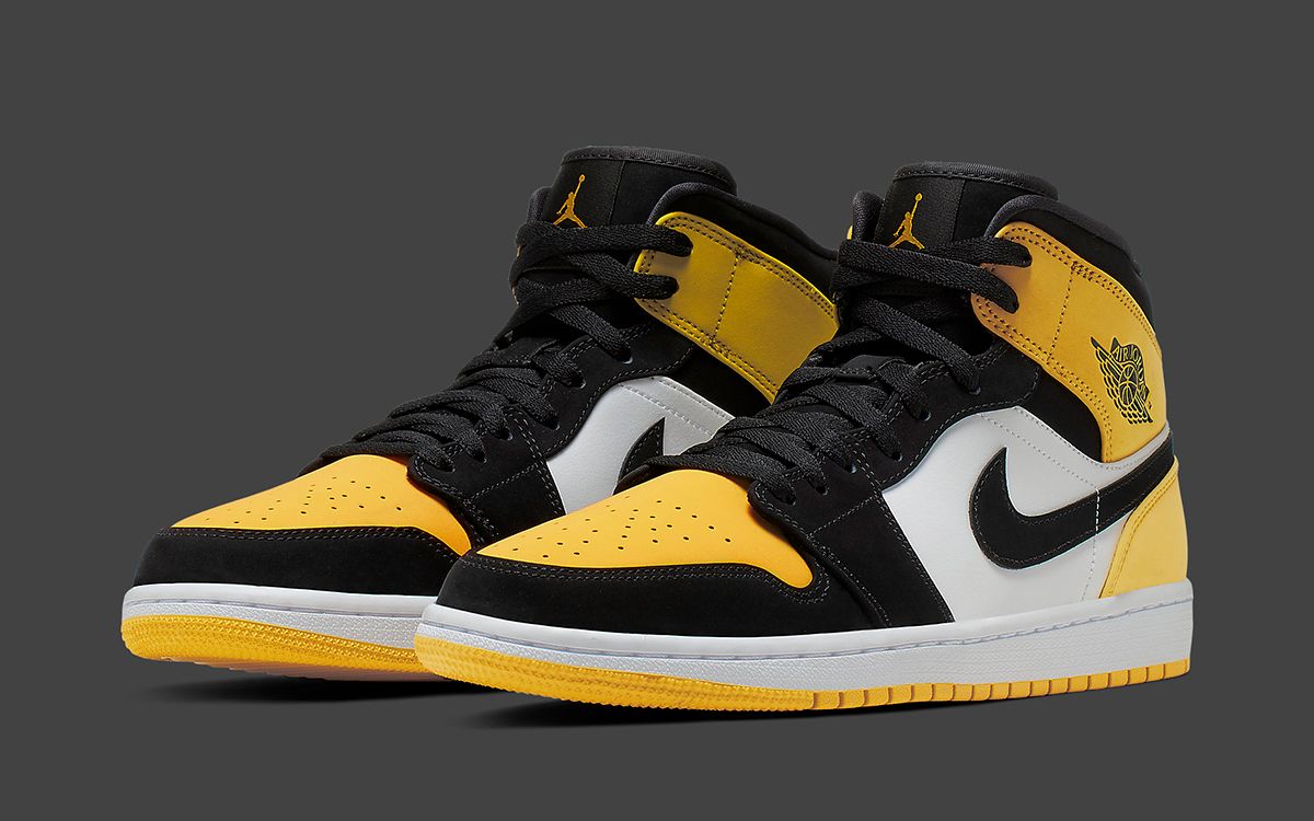 Available Now // Jordan Brand a Mid-Cut "Yellow Toe" Air Jordan 1 | HOUSE OF