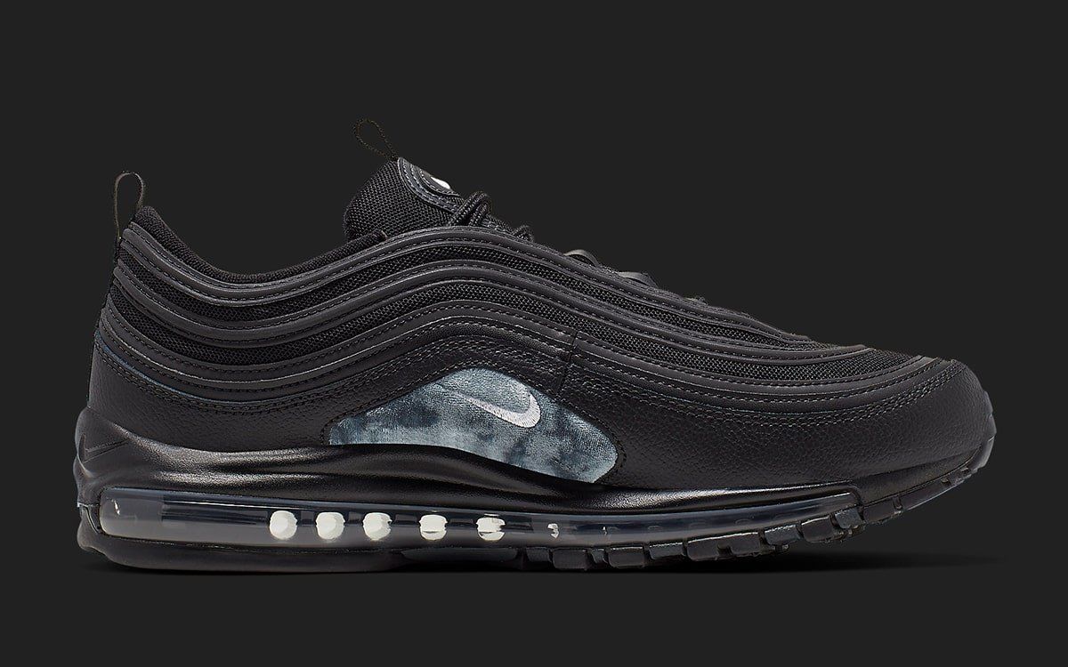 Available Now // All-Black Air Max 97s Feature Acid Wash Panels ...