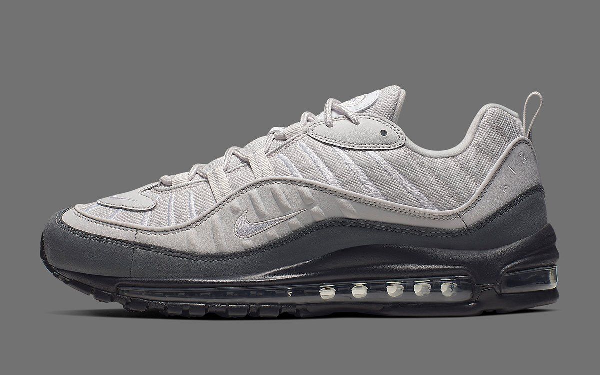 air max 98 trainers white vast grey dark grey