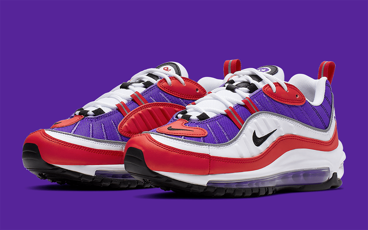red and purple air max