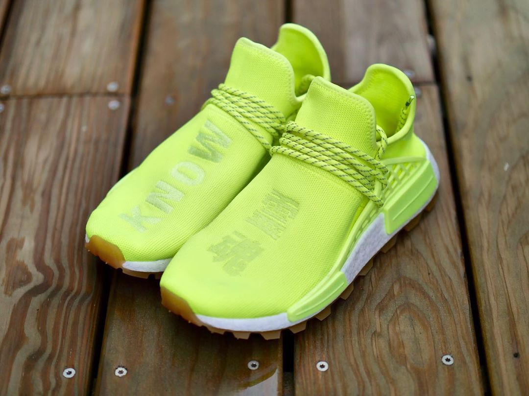 pharrell williams shoes lime green