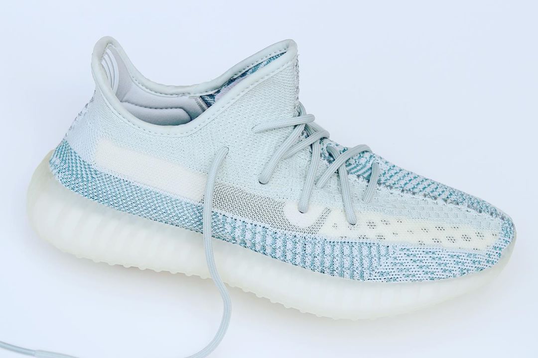 yeezy white and blue