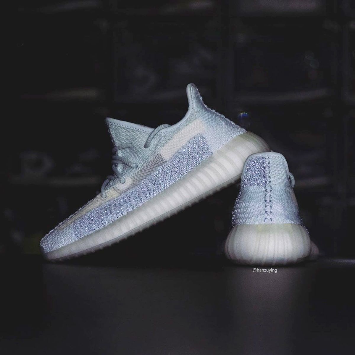 yeezy supply cloud white reflective