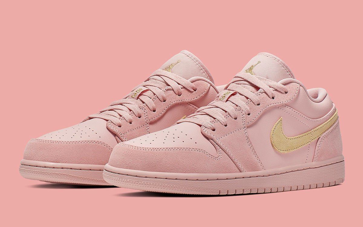 Coral and Club Gold Jordan 1 Lows are 