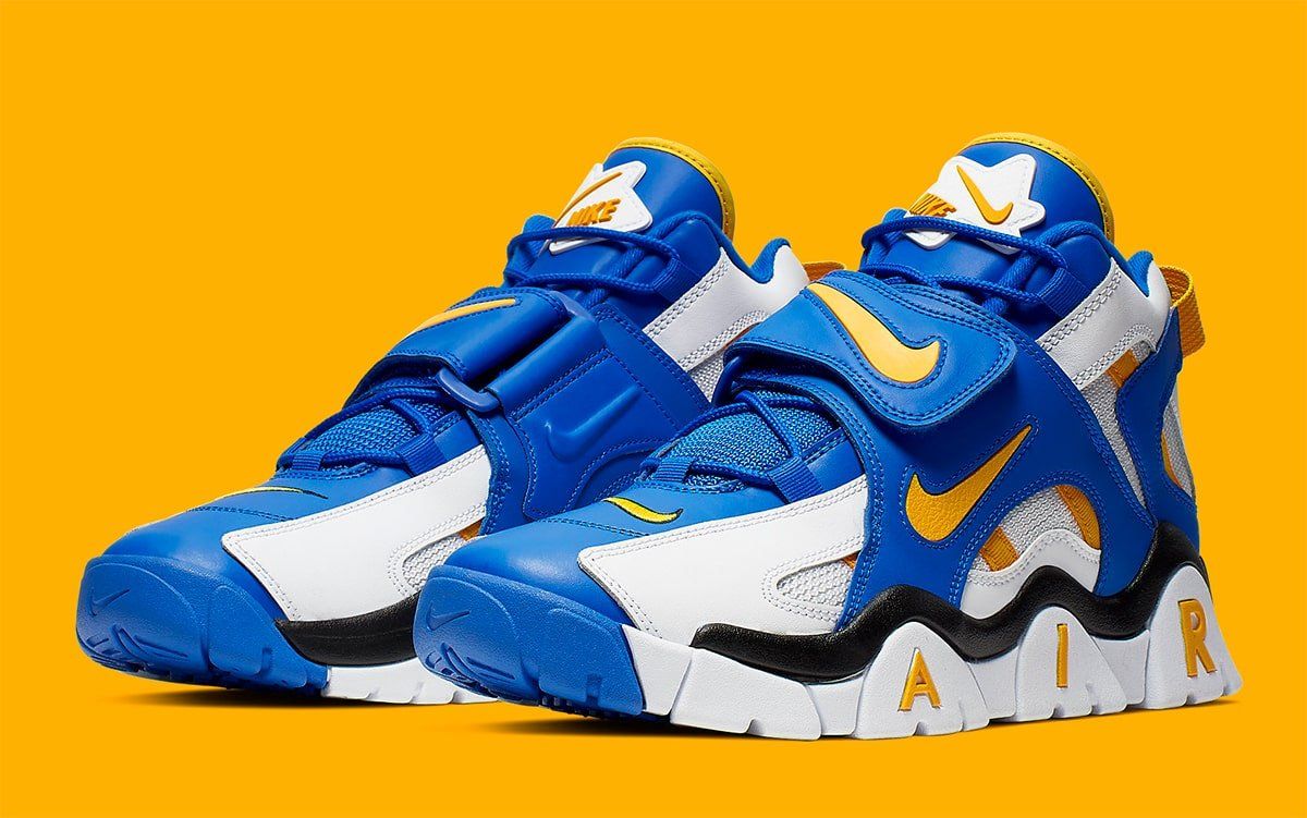 nike barrage blue and yellow