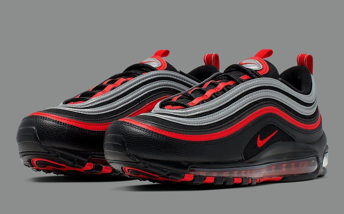 Reflective Black and Red Air Max 97 