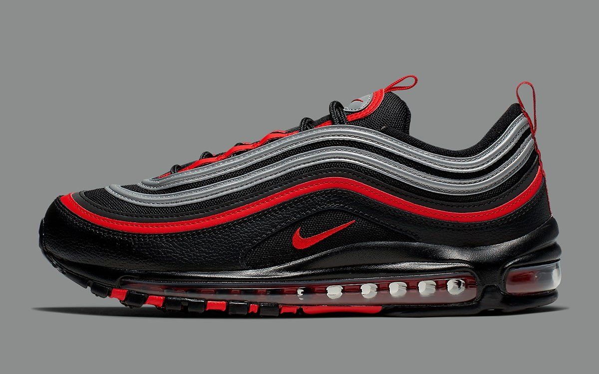 red and black air max 97s