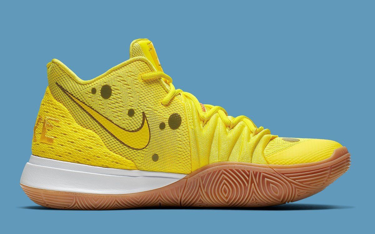 Nike Kyrie 5 Youth GS SBSP Spongebob 6Y Yellow in 2020