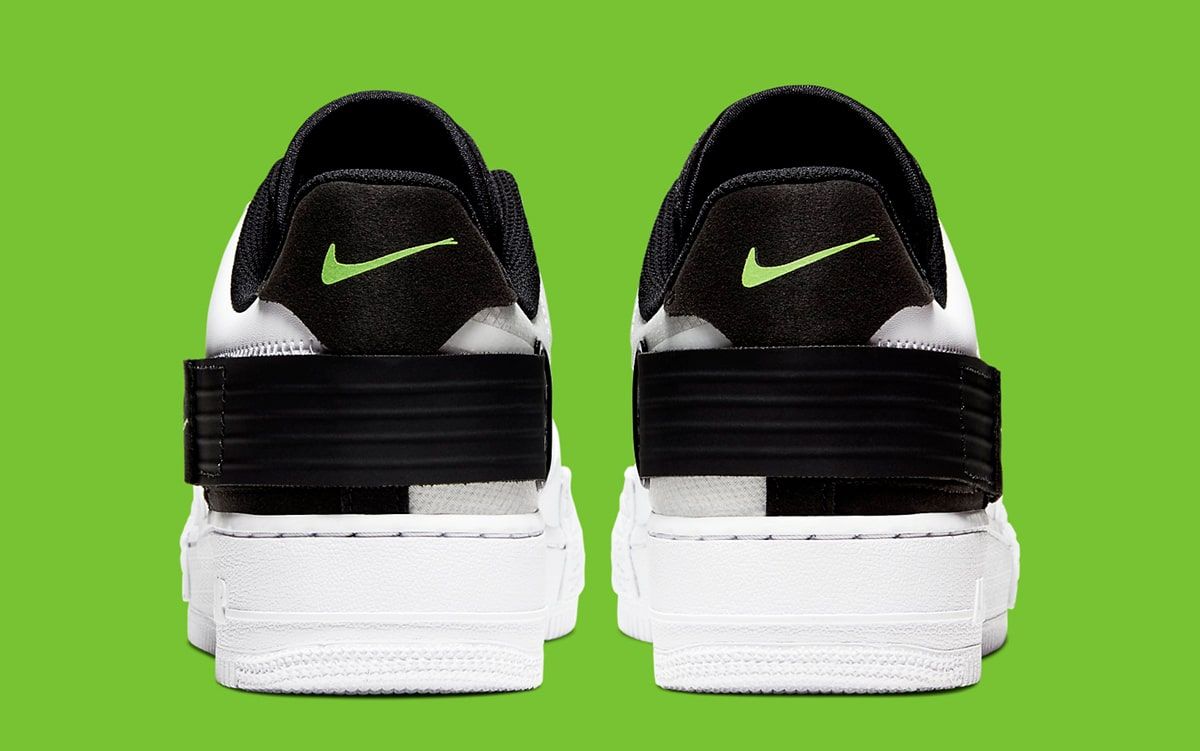 air force 1 type white green