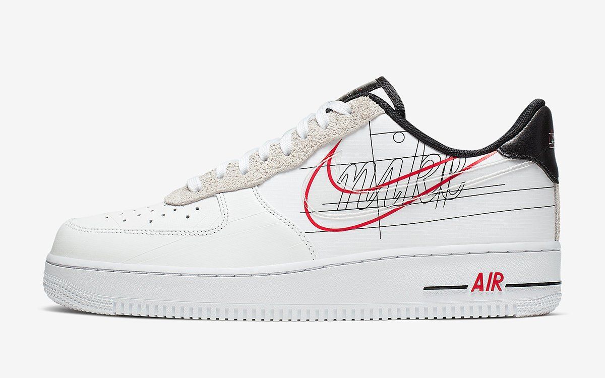 nike evolution of the swoosh air force 1