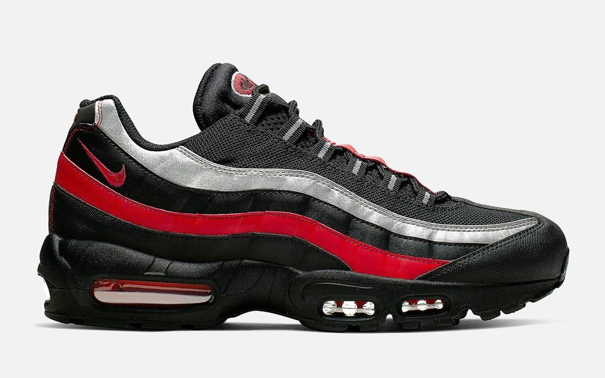Reflective Black and Red Air Max 95 