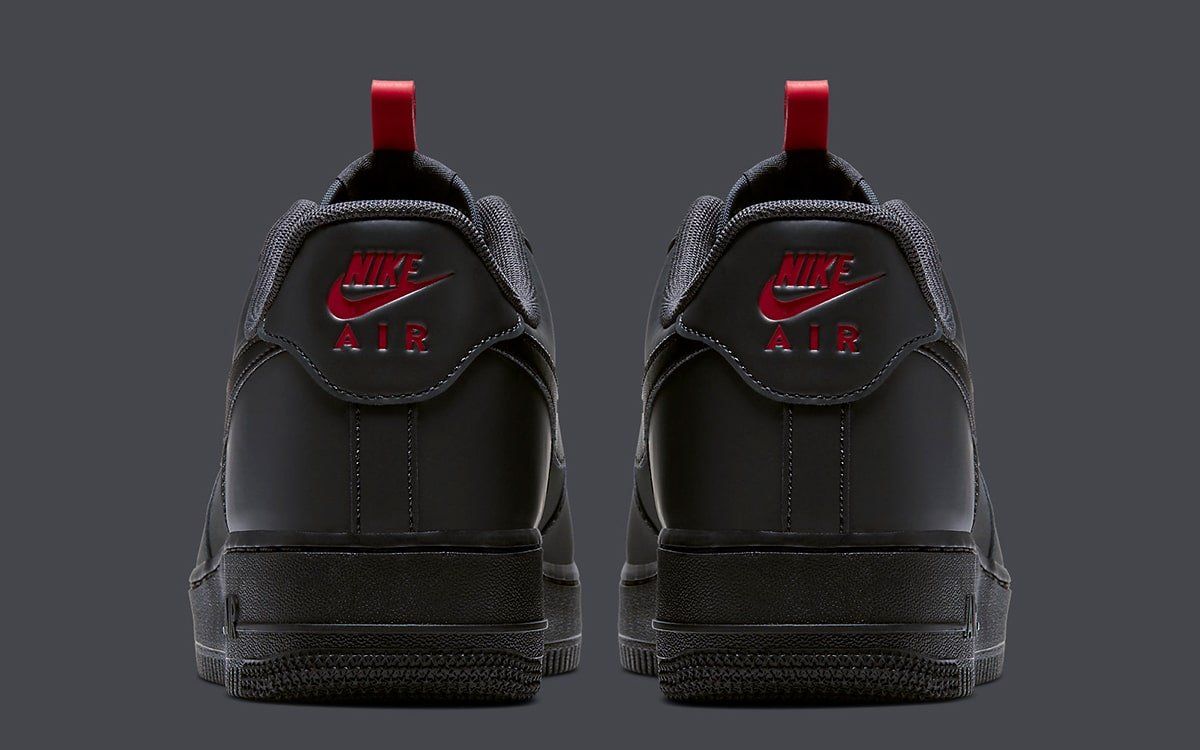 black grey and red air force