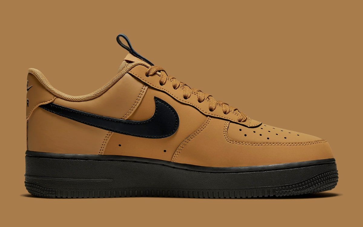 black air force ones with tan bottom