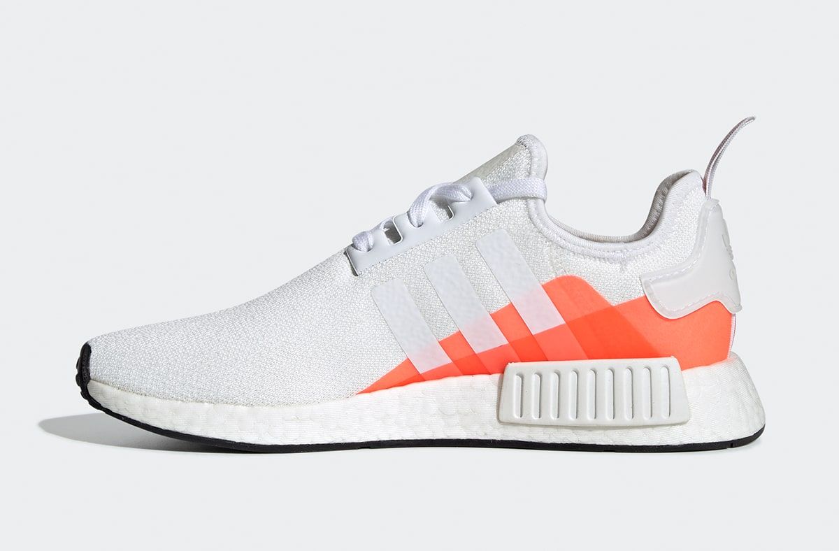 adidas nmd white solar red