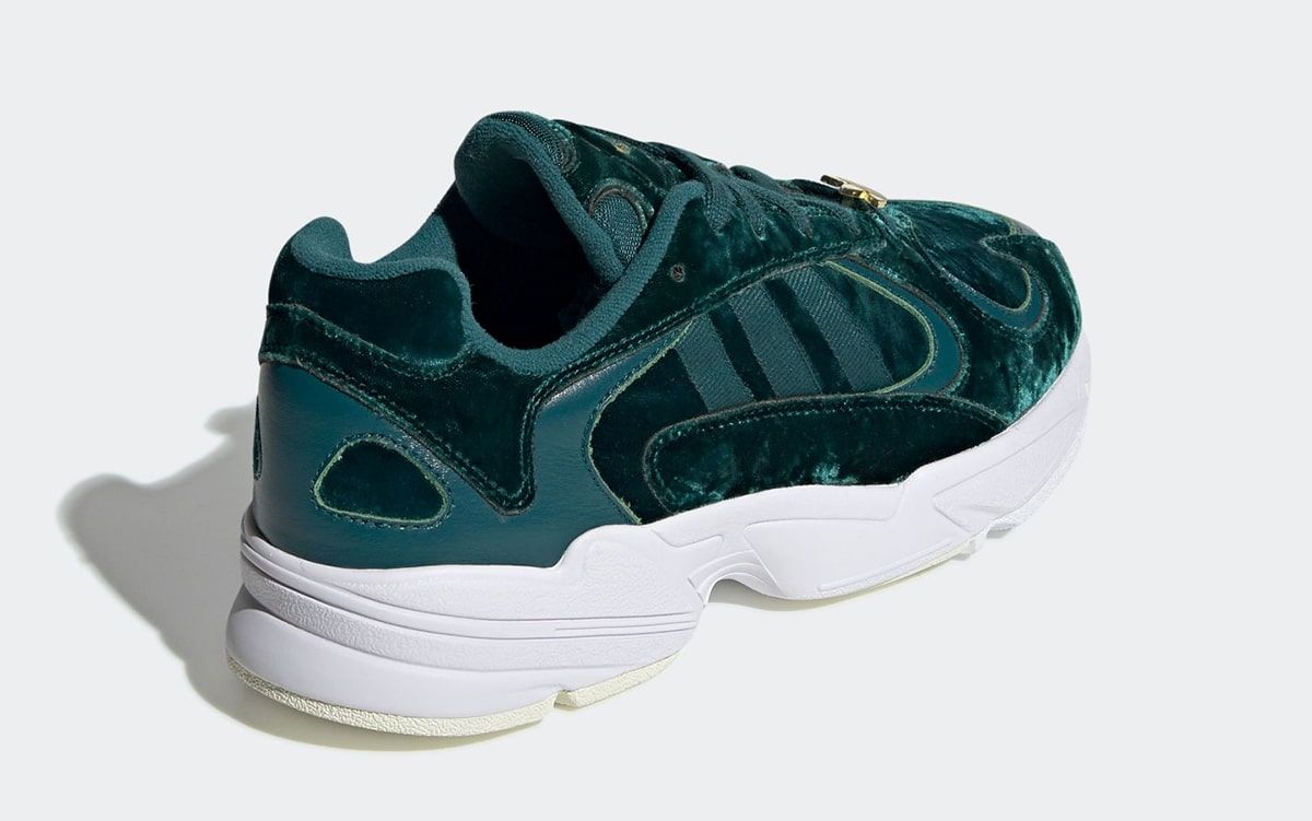 green velvet adidas sneakers