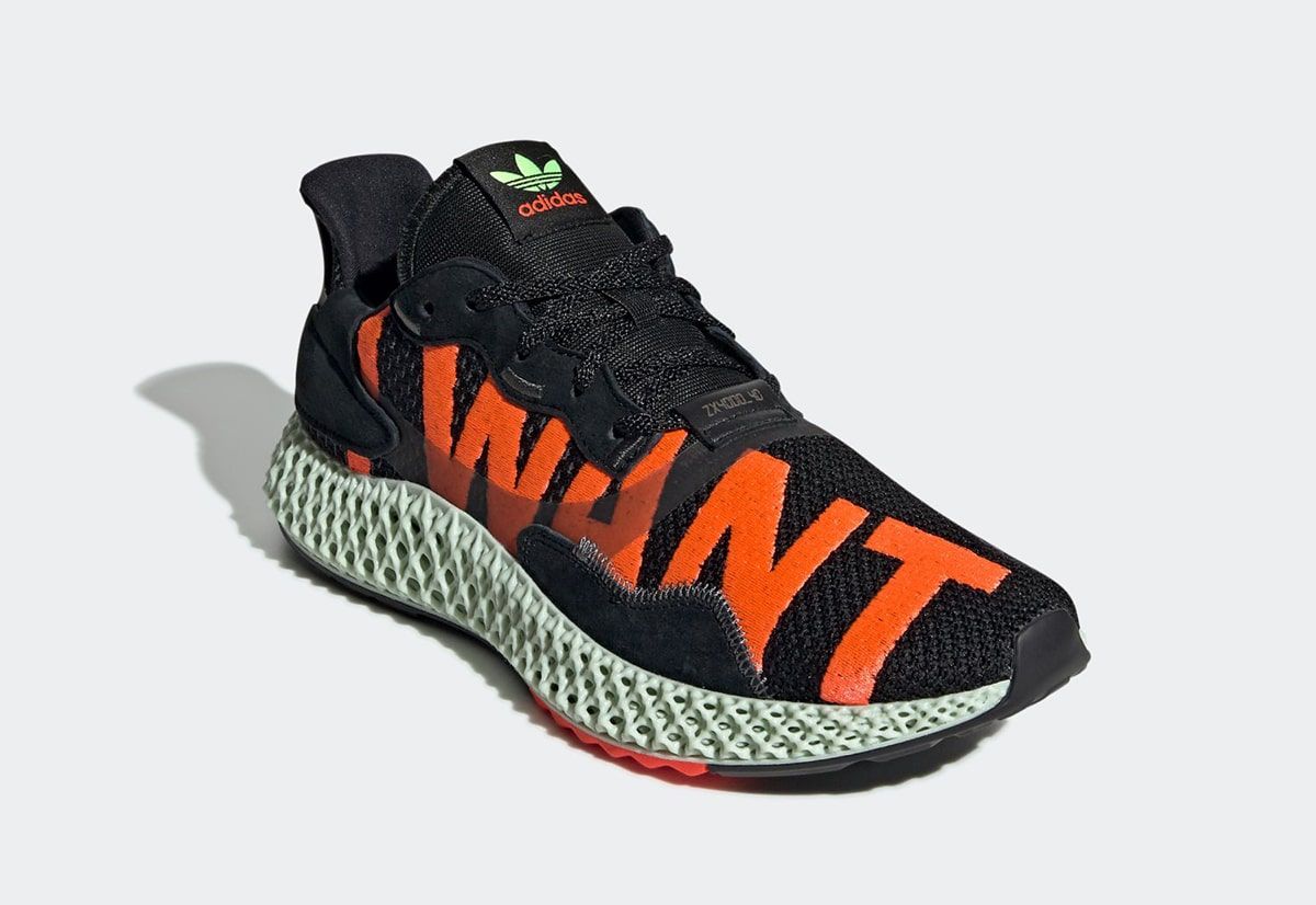 comprender Portal Escupir The adidas ZX 4000 4D “I Want, I Can” Backs Up in Black | HOUSE OF HEAT