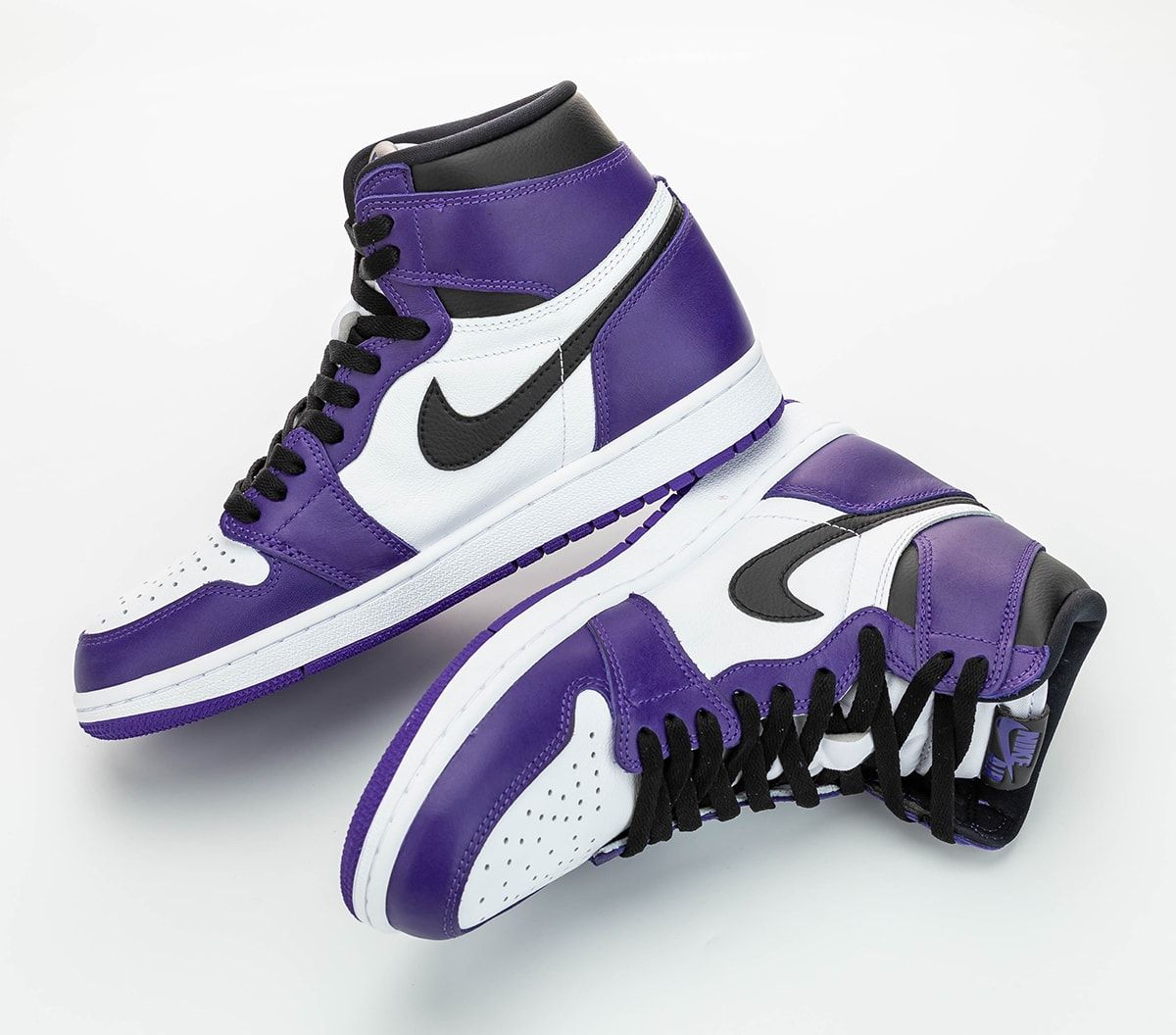 footaction jordan 1 court purple