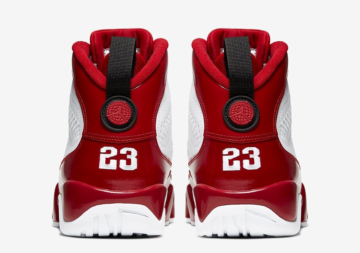 red and white jordan 9 2019