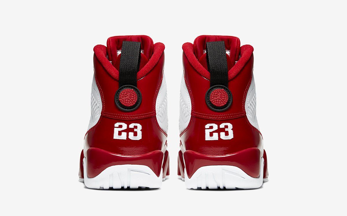 red and white jordans 9 release date