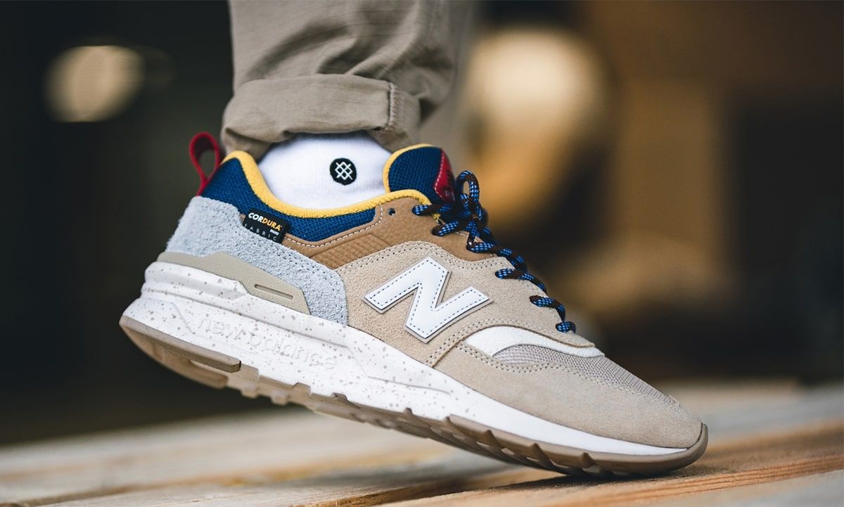 new balance beige and blue