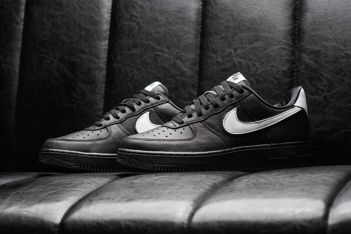 black air forces with white laces