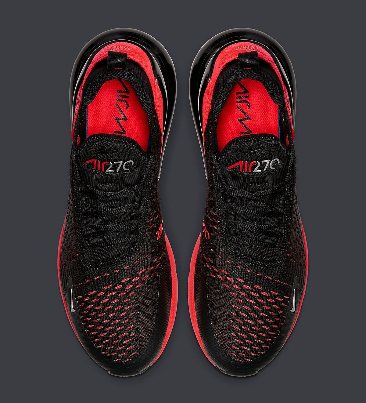 nike 270 mens black and red