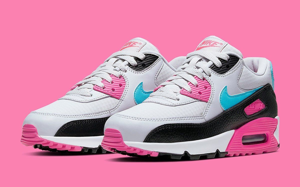 nike air max 90 pink and white