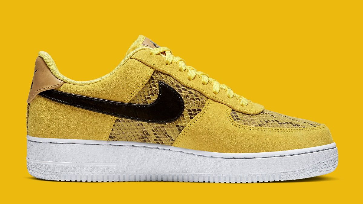 air force 1 yellow snakeskin