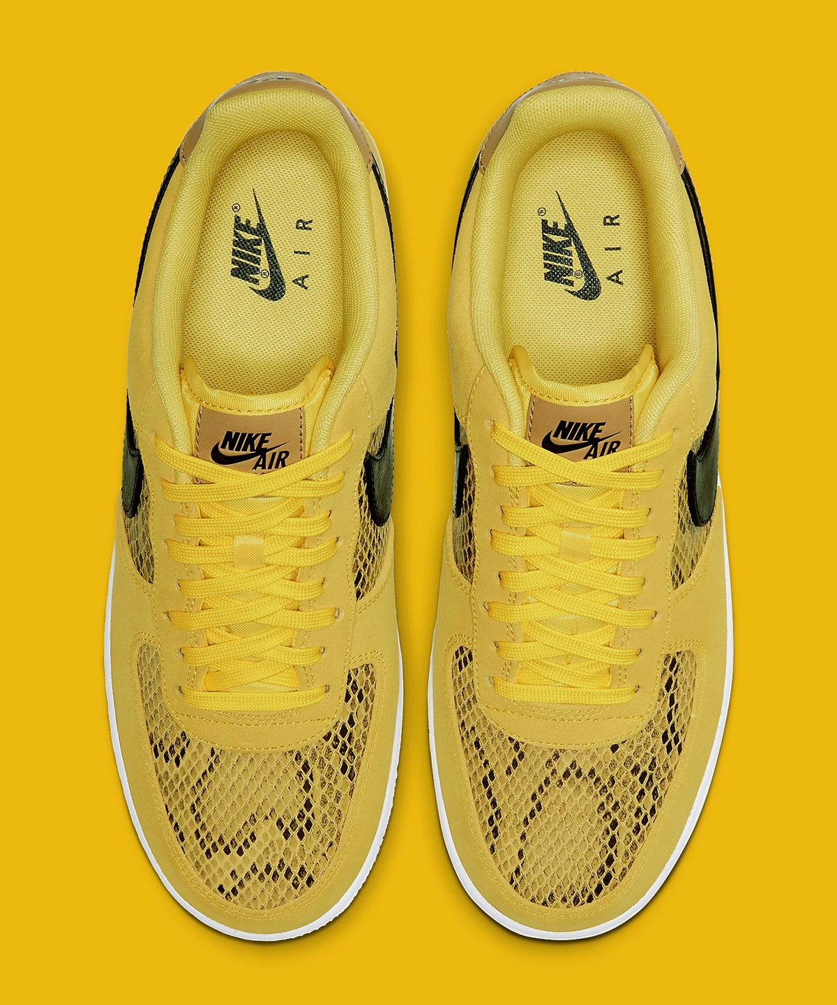 yellow snakeskin air force 1