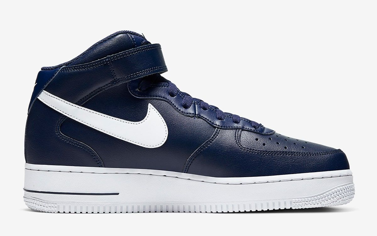 Available Now // Nike Air Force 1 Mid Arrives in Classic Midnight Navy ...