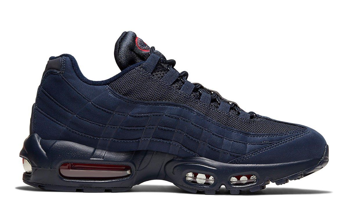 air max 95 navy blue and red