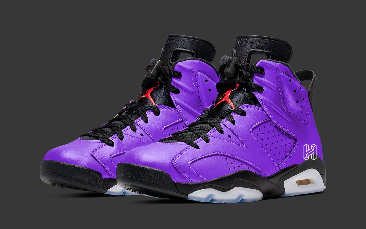 purple 6s jordans